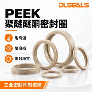 PEEK聚醚醚酮密封圈本色加纤防静电密封件CNC精密加工非标定制