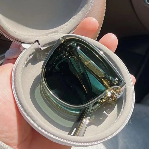  Xiaohongshu new folding anti-UV sunglasses ins internet celebrity trend folding sunglasses batch