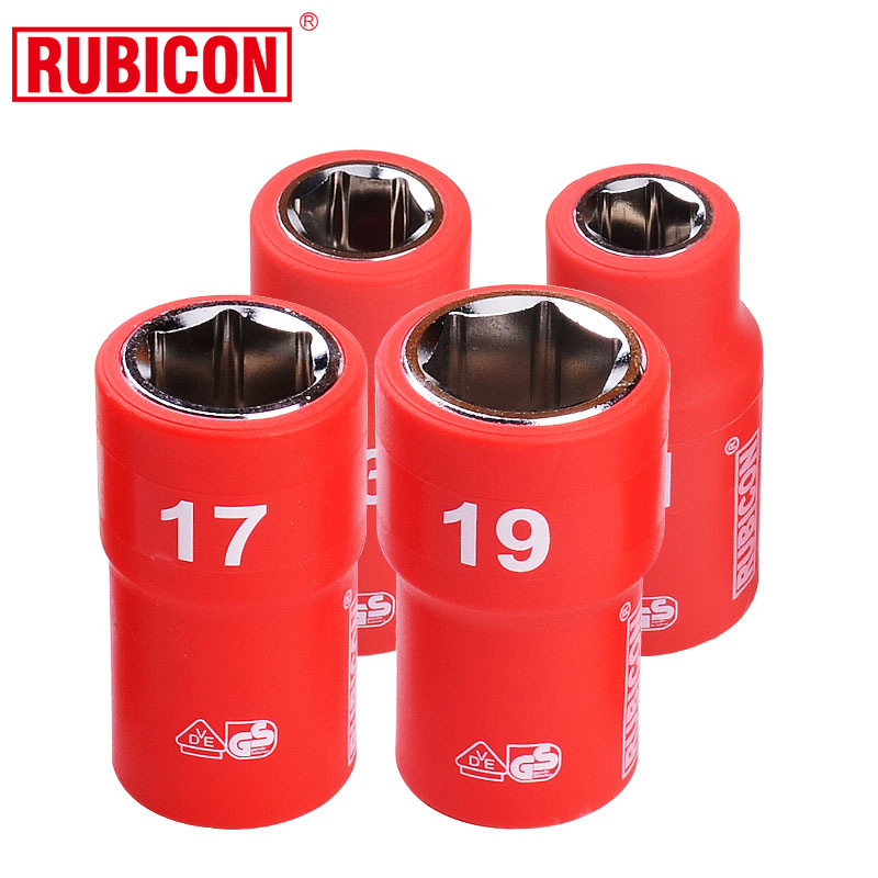 罗宾汉RUBICON绝缘套筒工具套装1/2绝缘棘轮扳手加长接杆 德国VDE