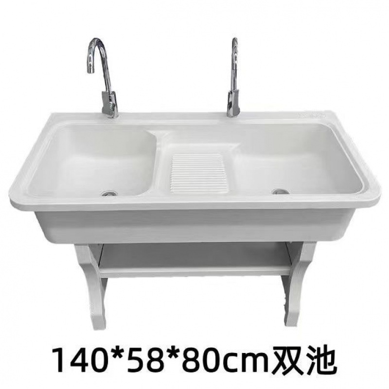 Piscina de lavandería al aire libre, balcón, piedra de cuarzo, agua de lavandería, tabla de lavar, patio de una pieza, engrosado, fábrica negra al por mayor