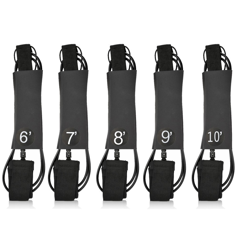 皮划艇冲浪板伸缩牵引绳水上滑板静力绳弹簧型划水绳浆板脚绳