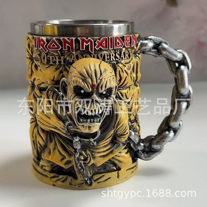 经典Iron Maiden 50th Anniversary铁娘子50周年纪念品马克杯摆件|undefined