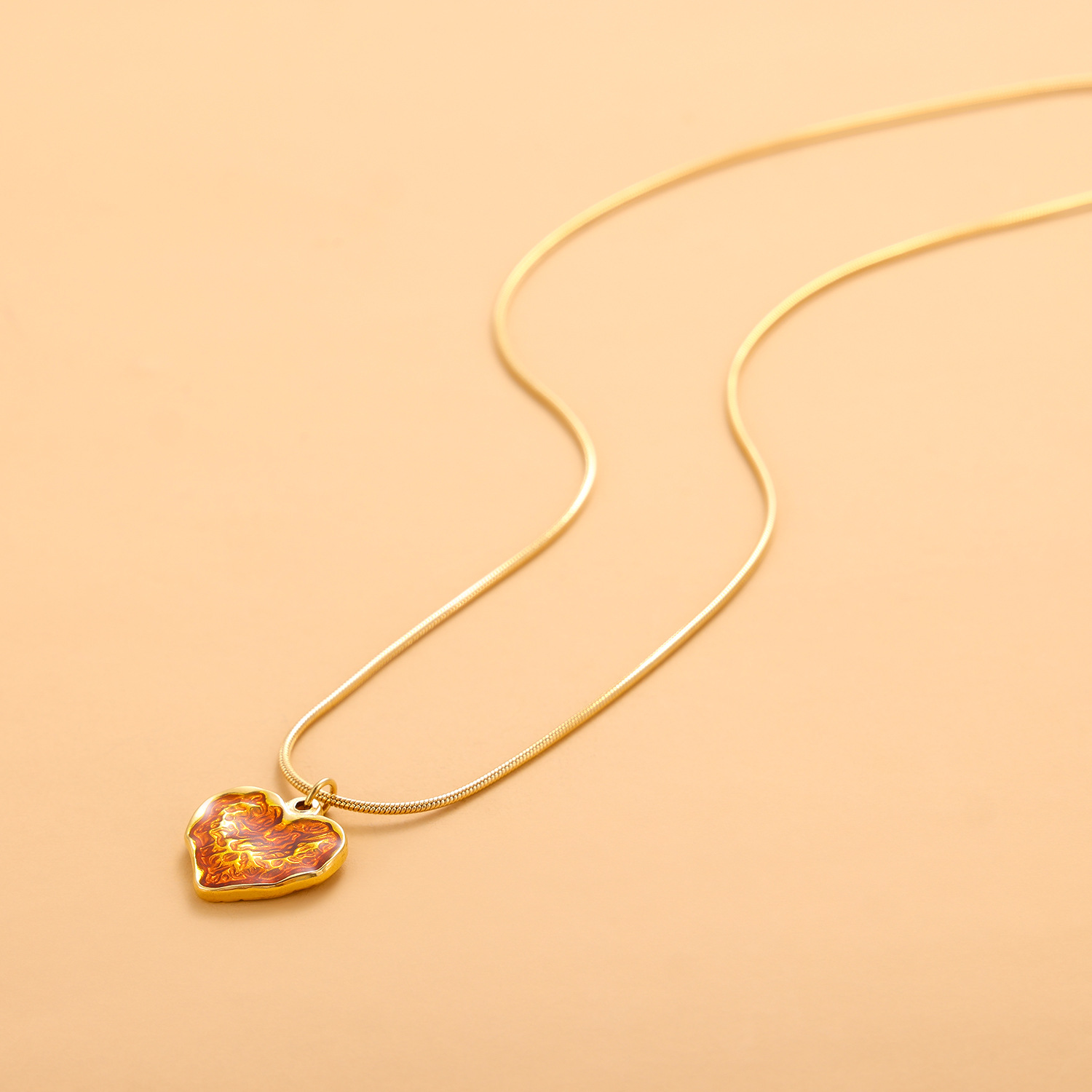 12g Weight Titanium Steel Pendant Material Pendant Necklace Classification Titanium Steel Chain Material cable chain Chain Type 1 Piece Quantity Holiday, Daily Occasion Titanium Steel Material Heart Shape Pattern All Seasons Season Women's Gender Simple Style Style Wholesale Jewelry Simple Style Heart Shape Titanium Steel Cable Chain Pendant Necklace 6