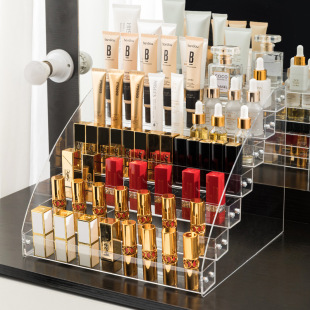 Nail Polish Display Stand Transparent Ladder Rack Nail Art Shop Display Nail Polish Layered Storage Rack Storage Rack Multi-Layer Storage Rack