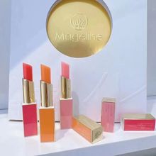 新款麦吉利丽小魔方变色唇膏润唇膏保湿甜橙色红石榴蜜桃粉微商