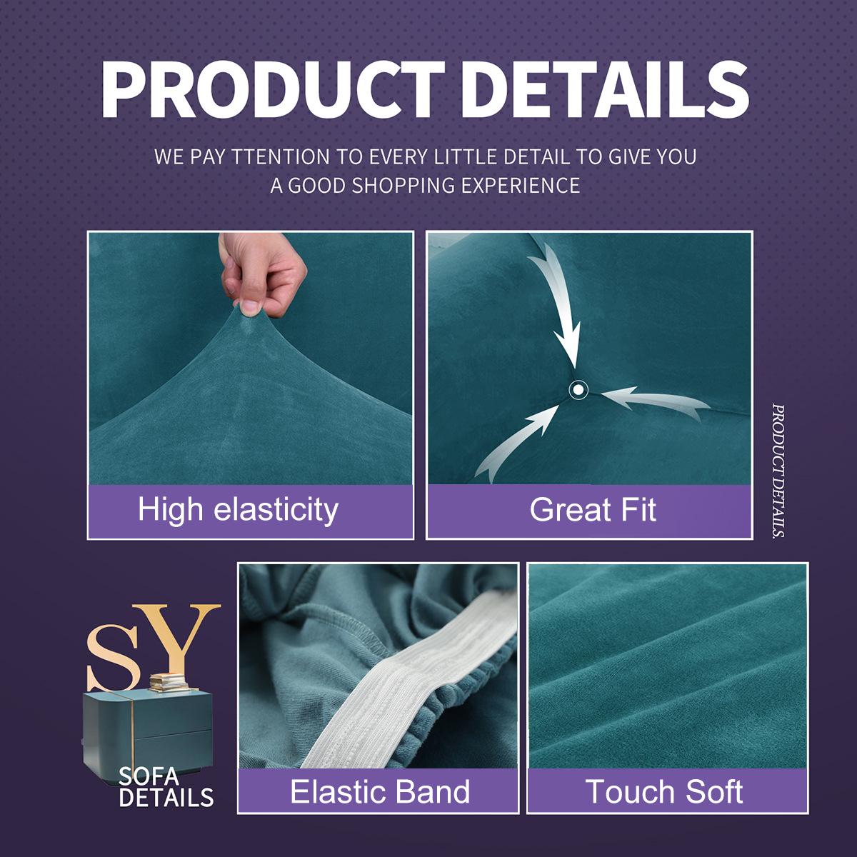 Al por mayor transfronterizo versión europea y americana de terciopelo todo incluido cubierta de sofá elástico universal anti-gato rascar cojín de sofá de mascotas