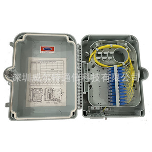 Abs Waterproof Fiber Optic Splitter Box Optical Splitter Box Direct Fusion 24-Core Indoor and Outdoor Pigtail New Splitter Box Flange Jumper