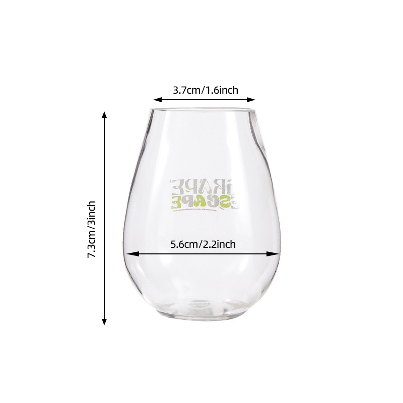 Tazas de whisky de plástico de 120ml tazas de vino gruesas tazas de vino caseras tazas de plástico resistentes a la caída tazas de menú tazas de vino
