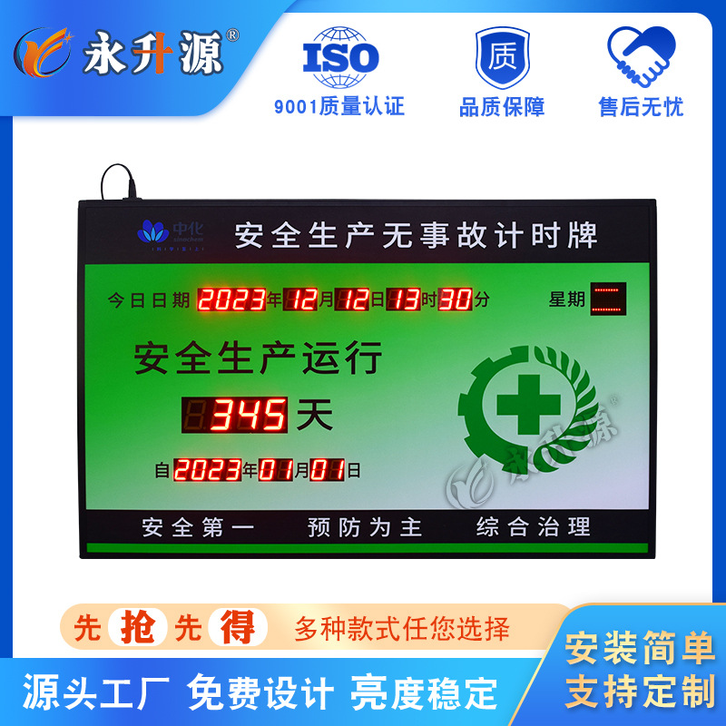 ��ȫ��������ʱ�������������ۼ�LED��ʾ�����ӿ���