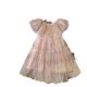 Girls Dress Color Stylish Fashionable Elegant Rainbow Princess Dress Elegant Cute Sweet Fried Street Mesh Dress