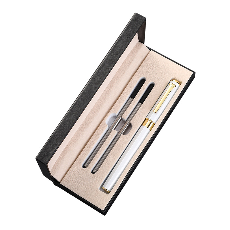 Bolígrafo de firma de metal rojo Guofeng caja de regalo de negocios conjunto de publicidad de alta calidad bolígrafo de impresión de logotipo bolígrafo neutro