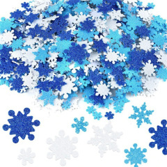 アマゾンクリスマスパーティー装飾手作りdiy泡シール自己接着フラッシュ粉雪シール子供パーティー
