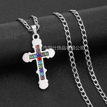 十字架钛钢项链男潮流时尚高级感百搭个性小众设计不掉色饰品女
