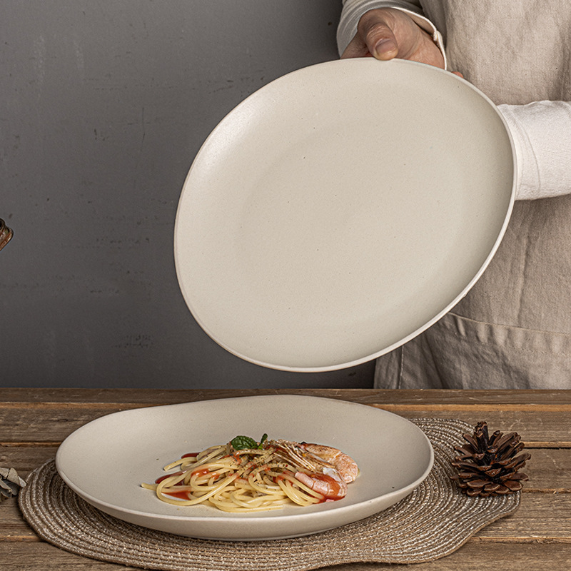 De forma especial de placa de estilo retro placa superficial restaurante Pasta Placa de sushi Placa de hogar vajilla de cerámica al por mayor