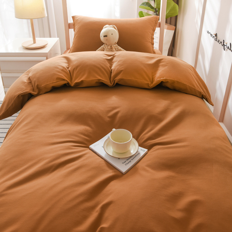 algodón molido de tres piezas de algodón puro cuatro piezas de dormitorio de estudiantes universitarios sábanas de cama alta y baja cubierta de sábanas