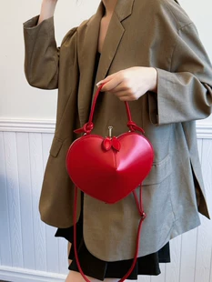 BAG Love Пакет Внешняя сеть Fire Star 2024 Новая старшая сенсорная красная свадьба банкет женская сумка через плечо