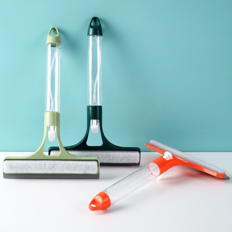 Raspador de vidrio multifuncional integral con pulverización de agua limpiador de vidrio 3 en 1