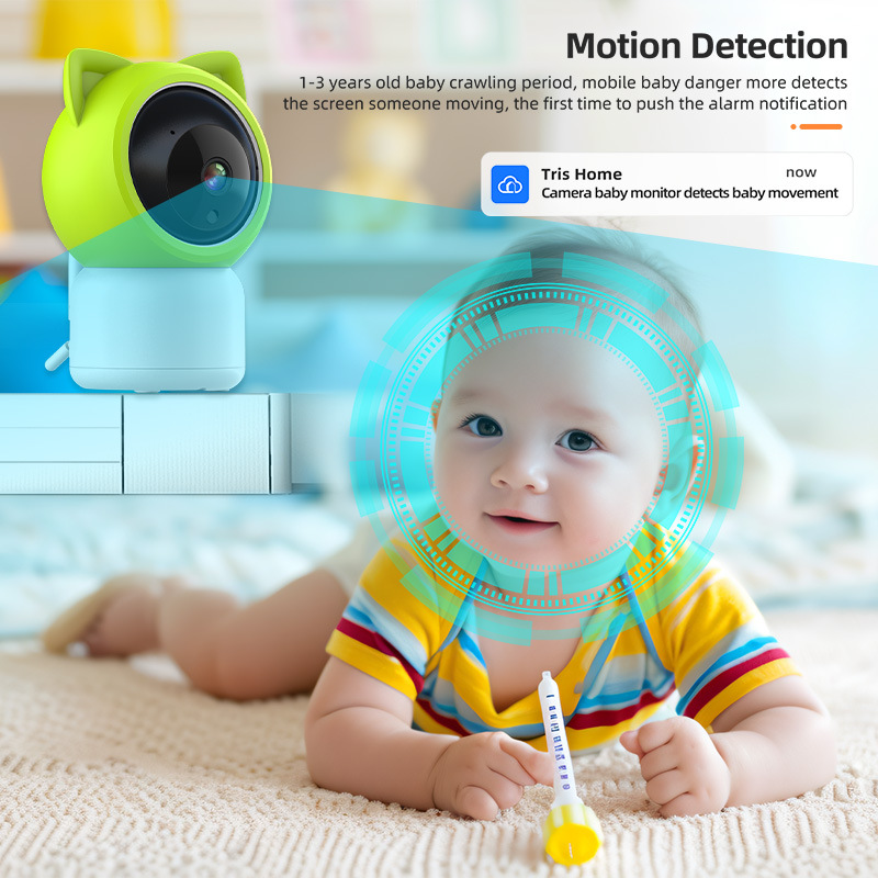 Monitor para Bebés de Fábrica, Cámara de Vigilancia para Bebés, Dispositivo de Cuidado Infantil, Monitoreo por Aplicación, Producto Popular Transfronterizo