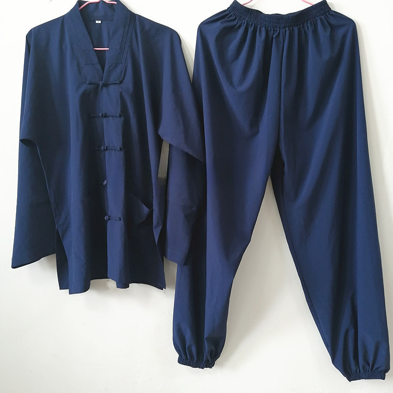 三清领道服天师居士道家道服长袍套装法衣款斜襟袜子布鞋春垒德株