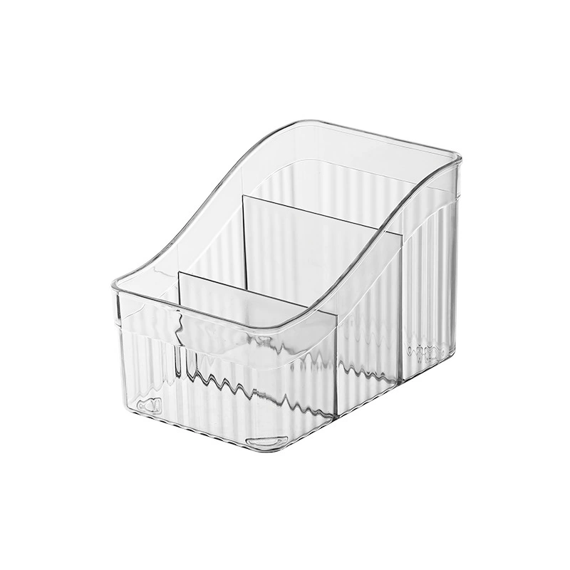 Acrylic Makeup Organizer Box, Transparent Multi-Compartment Cosmetic Storage, Light Luxury Style