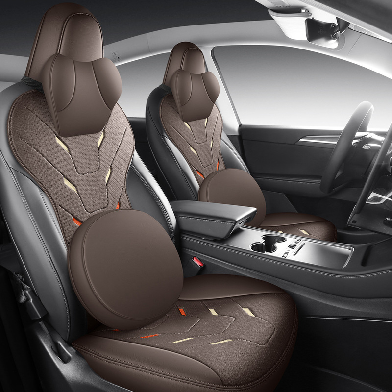 适用于特斯拉MODEL 3 Y汽车坐垫马鞍垫汽车座套四季通用座椅保护|undefined