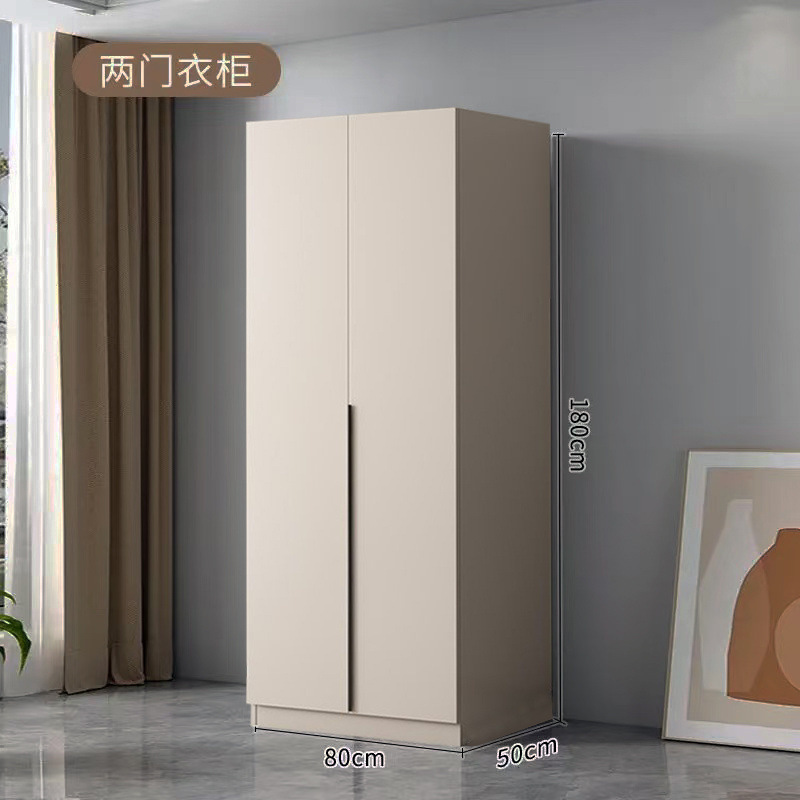 衣柜家用卧室意式奶油风主柜出租房简易收纳衣橱小户型轻奢储物柜|undefined