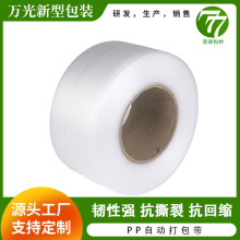 全新料白色pp自动打包带全自动半自动打包机用捆扎带塑料打包带