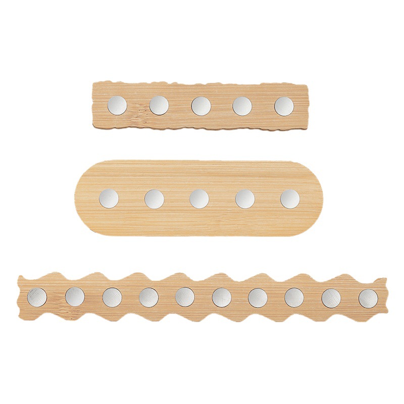 Japanese nail practice nail holder base suit log simple metal strong magnetic display stand handmade wear nail tools