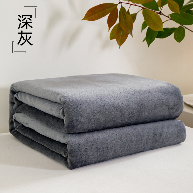 Manta de Franela de Color Sólido, Manta para Regalo de Empresa, Manta en Caja de Regalo, Beneficios para Empleados, Regalos para Celebración de Apertura de Tienda