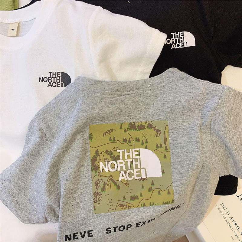 Cotton Children's Cute Baby Stylish Fashion Top 2025 New Style Short-sleeved T-shirt for Small and Medium-sized Boys and Girls Summer