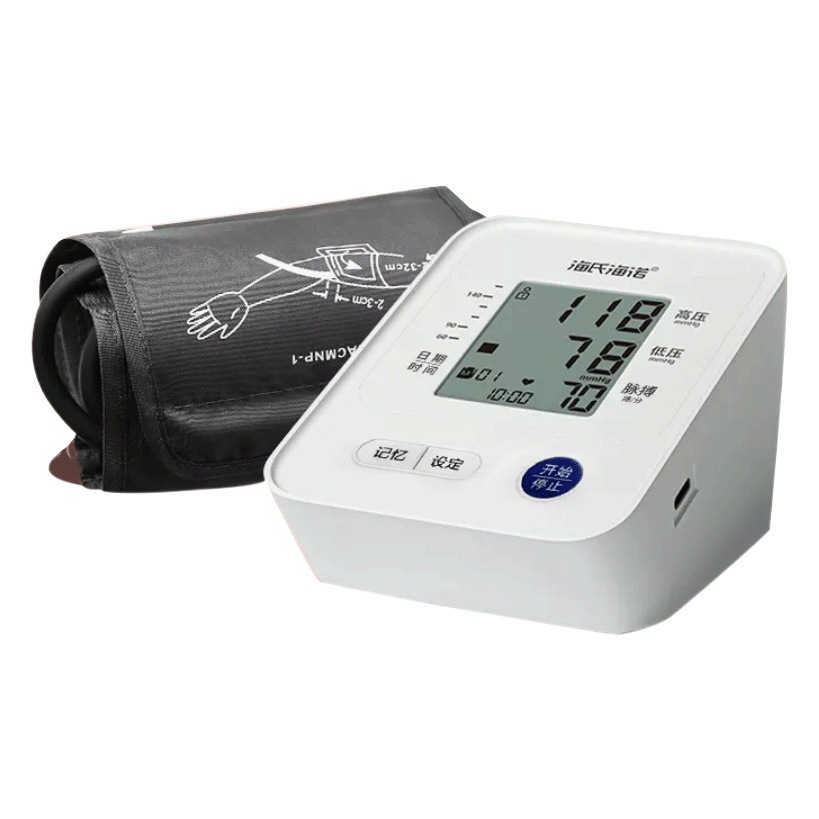 Instrumento de medición de esfigmomanómetro electrónico Heinuo de grado médico, probador automático de manguito doméstico de alta precisión, medidor de presión arterial