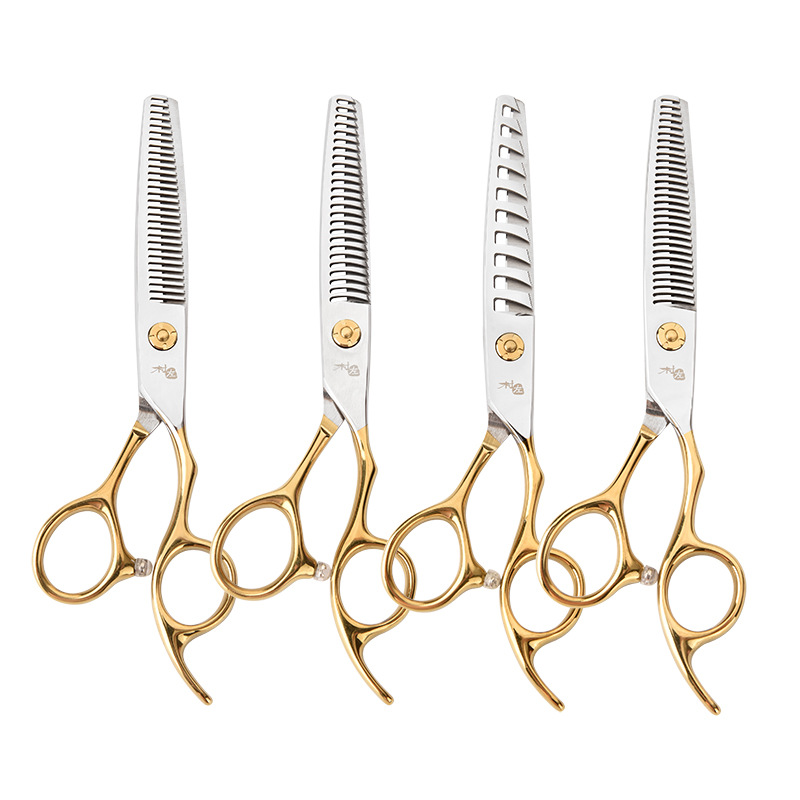Barberie especial tijeras de peluquería tijeras de hueso de pez tijeras de dientes tijeras de peluquería set profesional de corte de pelo