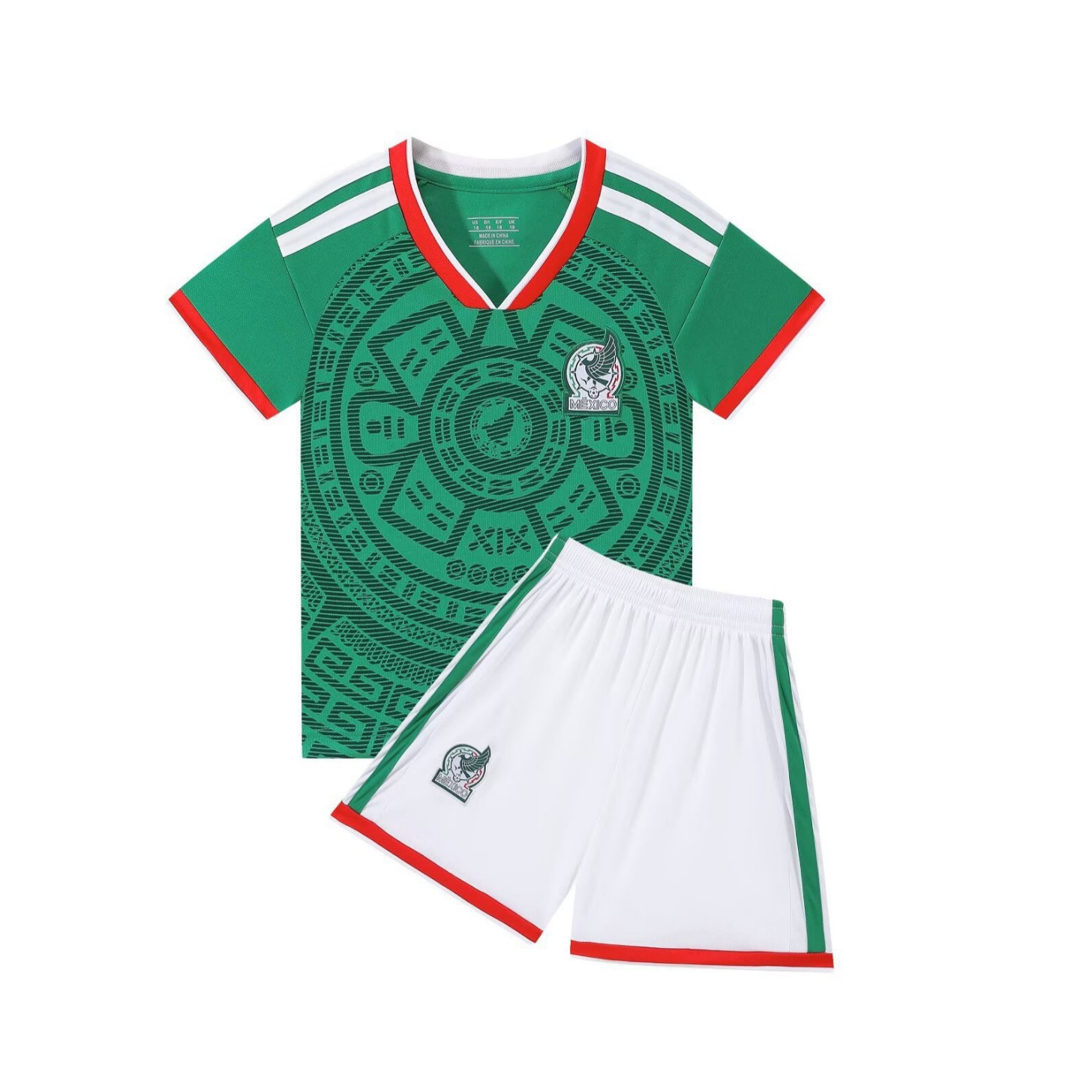 Camiseta de la Copa del Mundo 2026 Camiseta de fútbol nacional mexicana Camiseta de fútbol infantil Camiseta de equipo adulto 14 yardas - 3XL