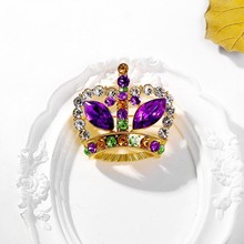 复古皇冠胸针时尚新品百搭胸花领针高档西装毛衣配饰奢华别针徽章