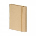 Libro plegable triple con bolsillo de post-it, cubierta de papel kraft reciclable, FSC