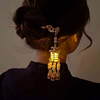 Flashlight, Chinese hairpin, hairgrip, hair accessory, Hanfu, cheongsam