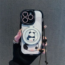 熊猫背影适用华为mate60pro手机壳全包pura70pro/nova12/荣耀防摔