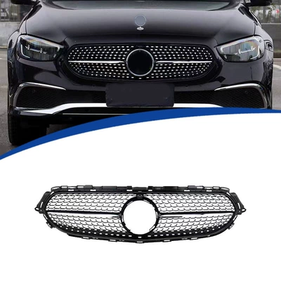 Suitable for 2021-2023 E-Class Standard Version W213 Modified Full Star Style Front Grille (Zhongwang)