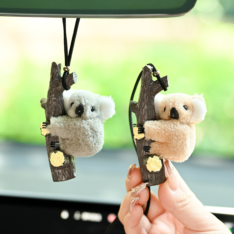 Espejo retrovisor de automóvil colgante de automóvil de alta calidad colgante de automóvil colgante de koala colgante de automóvil niñas adornos adornos lindos