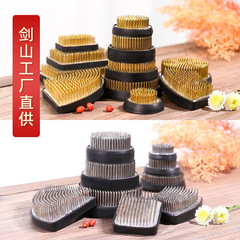 Sword Mountain Flower Vase Chinese Black Zen Base Japanese Minimalist Bonsai Style Floral Tool Set Stand Needles Mountain