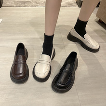 日系小皮鞋女2025春秋季新款英伦风厚底百搭乐福鞋复古jk制服单鞋