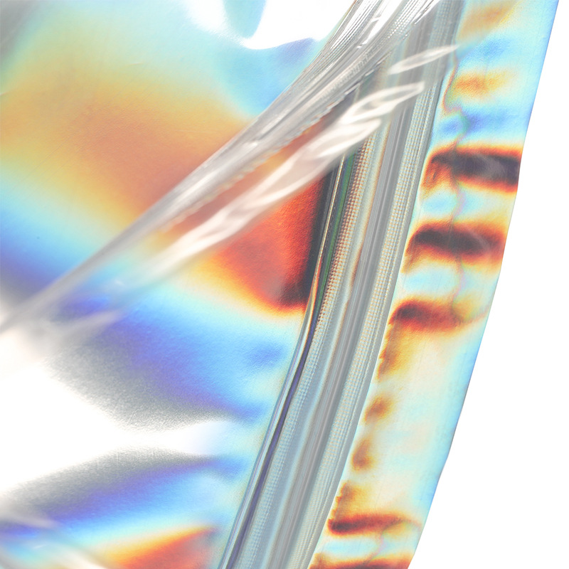 Láser transparente ziplock bolsa de papel de aluminio Yin Yang bolsa de uñas joyería de pestañas teléfono móvil Shell sellado bolsa de embalaje bolsa de aperitivos