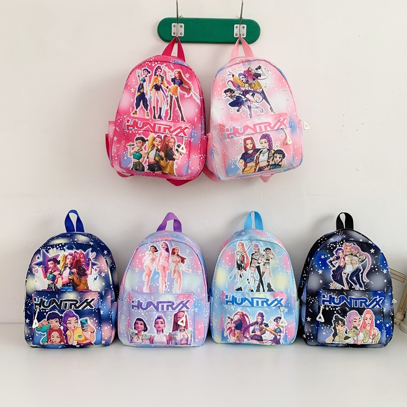 2025 New Cute Printed Kindergarten Backpack Cartoon Children's School Bag Fashionable Toddler Travel Student Bag