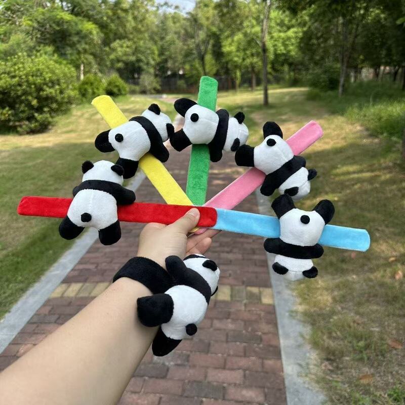 Colorful Panda Cute Children's Wristband Snap Ring Toy Motorcycle Creative Small Gift