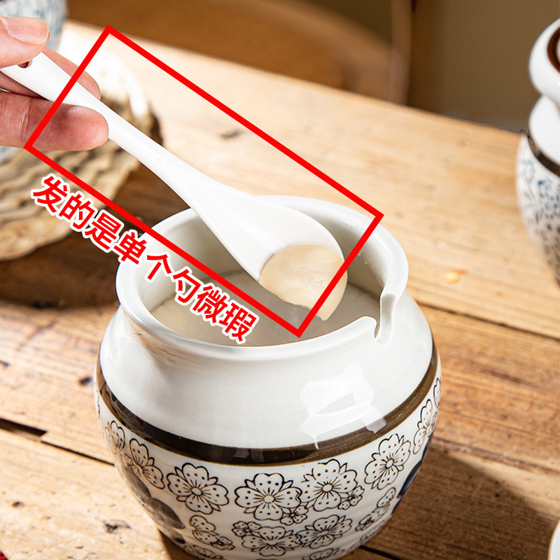 塩缶キッチン豚油缶唐辛子油缶家庭用耐高温陶磁器蓋付き缶食品級専用辛い子|undefined