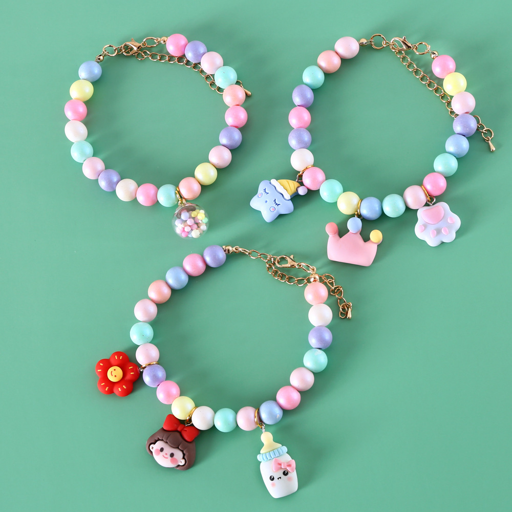 Mascotas gatos Teddy perro macaron sueños lindos collares de hadas flores de perlas corona accesorios collares de cumpleaños