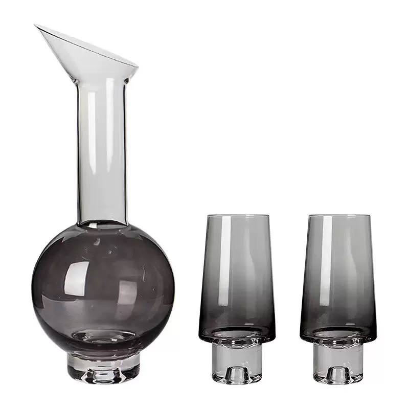 现代简约创意水晶玻璃酒具酒杯水壶套装桌面茶几餐桌酒店样板间|undefined