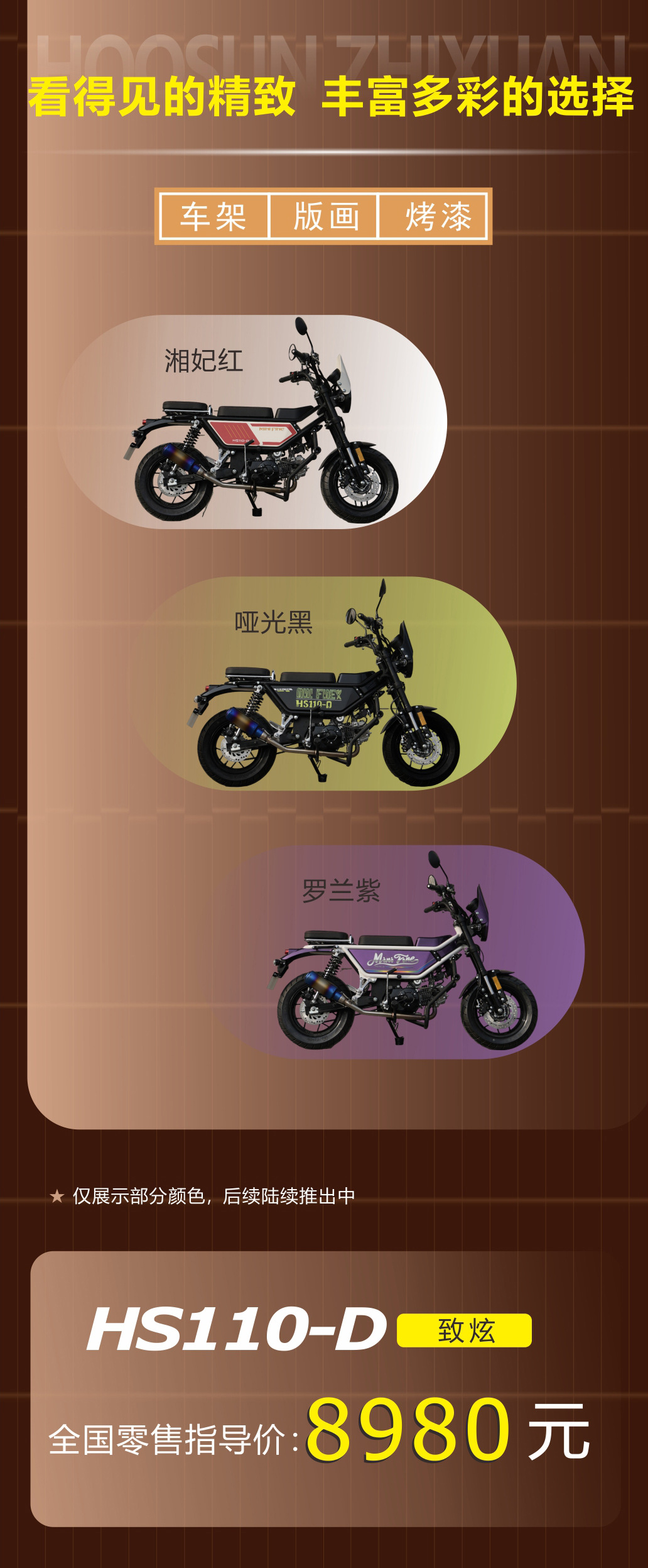 Haochen Zhixuan Hs110-D Personalized Recreational Motorcycle