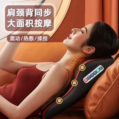 首腰クッション越境マッサージ器首肩腰椎部多機能全身車家揉み電動マッサージ枕