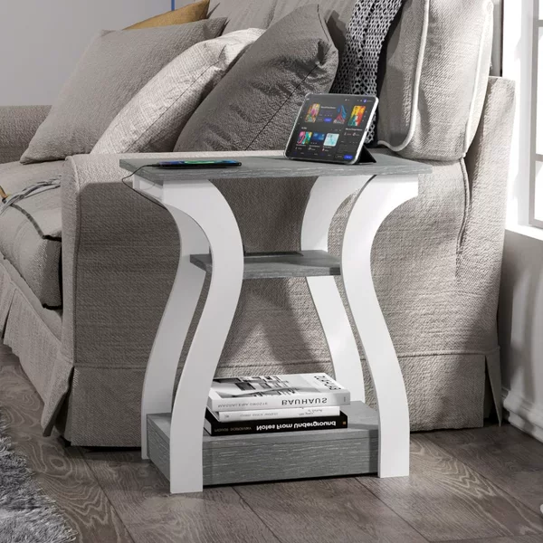 Multi-layer storage side table for living room, sofa side small table, bedroom bedside storage shelf, floor-standing storage bench